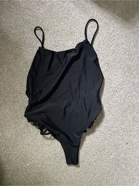 Beach Riot black one piece